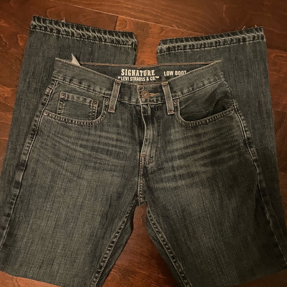 Signature by Levi Strauss Men's Black Jeans